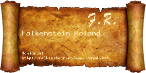 Falkenstein Roland névjegykártya